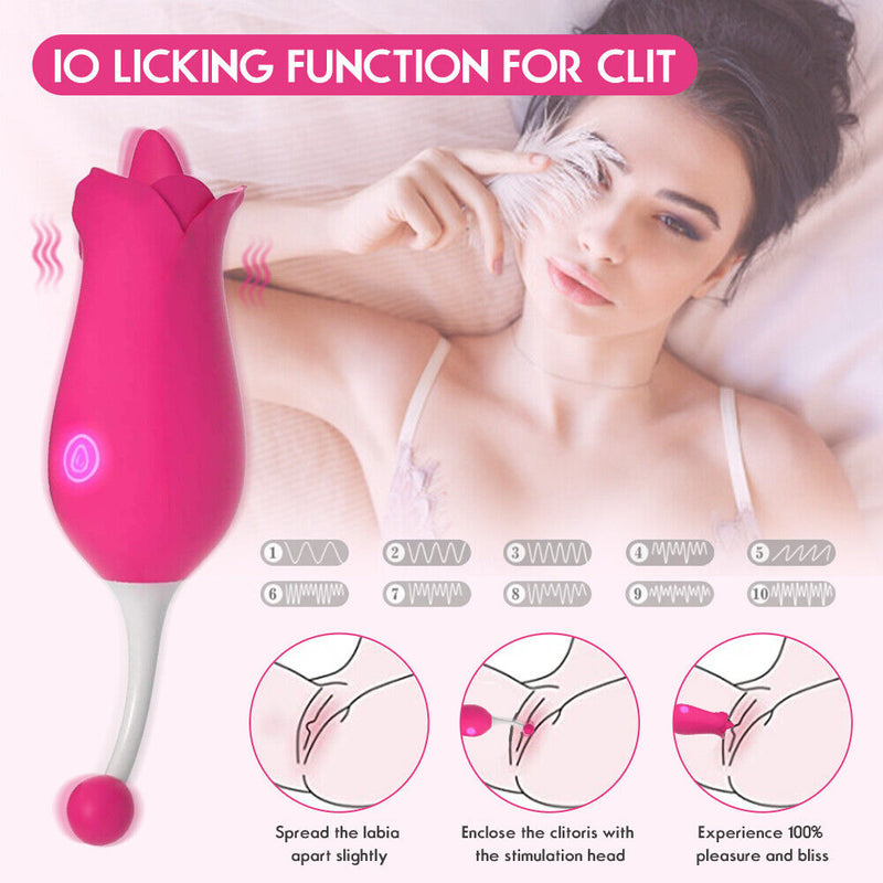 10 Modes Licking Rose Vibrator