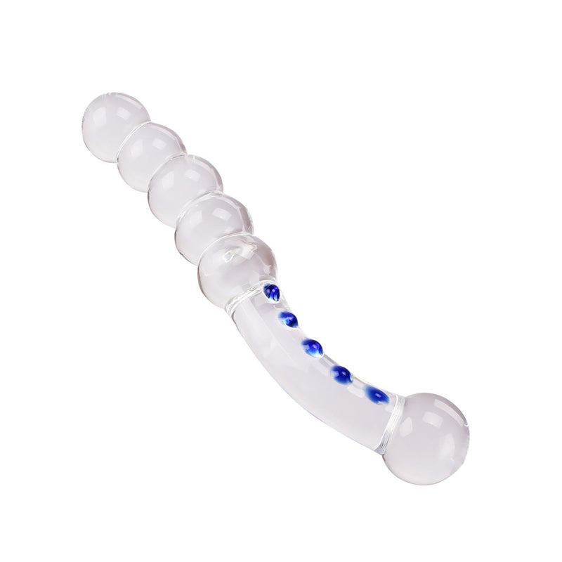 Glass Beads Dildo Butt Plug