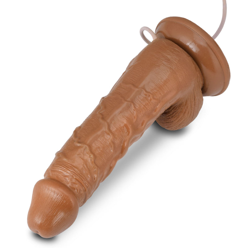 Vibrating Realistic Suction Cup Dildo 7 Inch