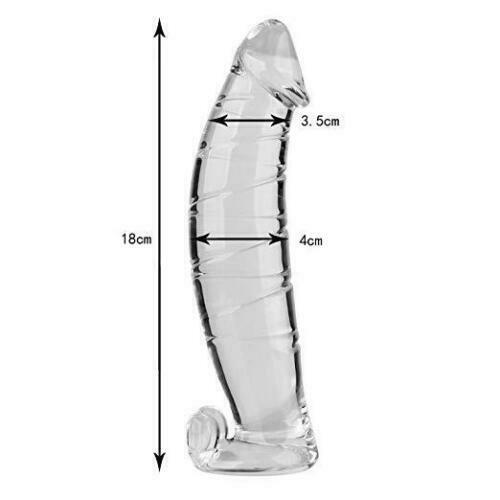 Realistic Crystal Glass Dildo Dong